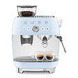 SMEG - Machine à Expresso Avec Broyeur 20 Bars Bleu - EGF03PBEU - vignette