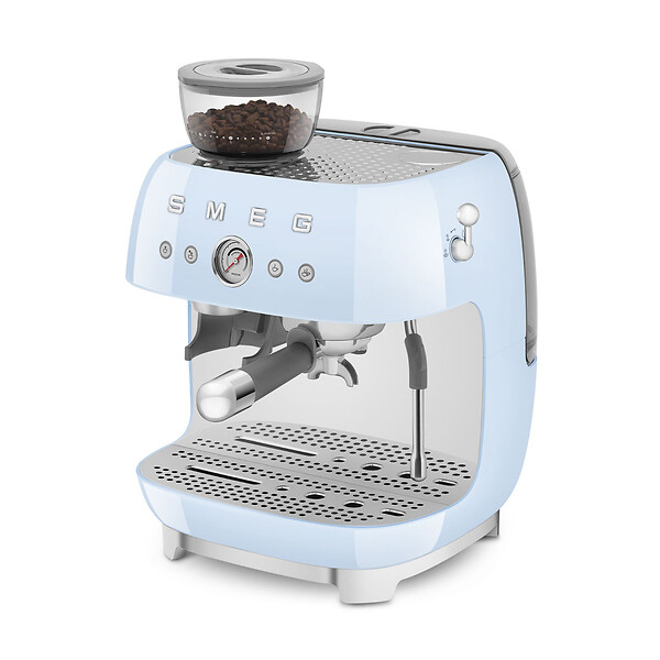 SMEG - Machine à Expresso Avec Broyeur 20 Bars Bleu - EGF03PBEU - large