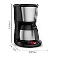 MOULINEX - Cafetière Filtre 0.9l 8 Tasses - FT5S2DE0 - vignette