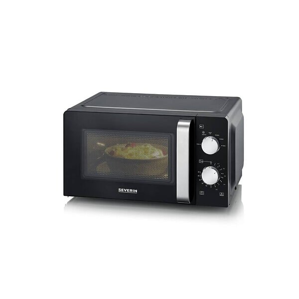 SEVERIN - Micro-ondes Solo 17l 700w Noir/argent - MW7886 - large