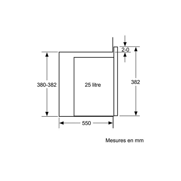 SIEMENS - Micro-ondes 25l 900w - BE555LMB1F - large