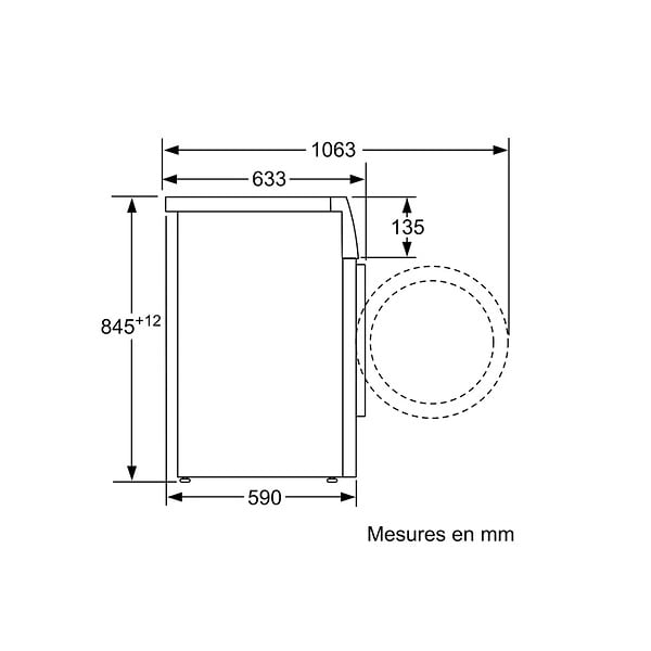 BOSCH - Lave-linge Frontal 60cm 9kg 1400 - 0 Tr/min - WAN2827ZFR - large