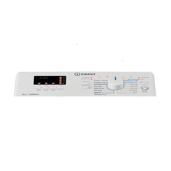 INDESIT - Lave-linge Top 5kg 1000 Tours/min - BTWS50400FR - large