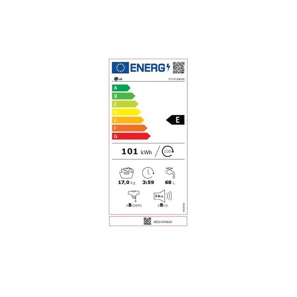 LG - Lave-linge Frontal 17kg 1100 Tours/min - F71P12WHS - large