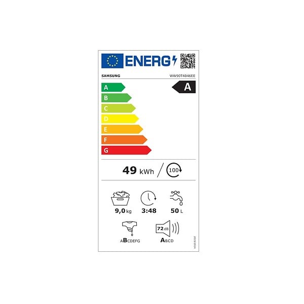 SAMSUNG - Lave-linge Frontal 9kg 1400 Tours/min - WW90T4046EE - large