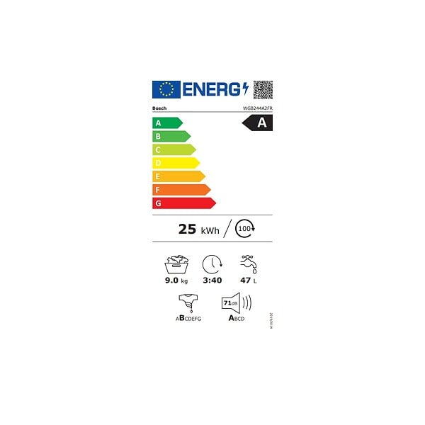 BOSCH - Lave-linge Frontal 60cm 9kg 1400 Tr/min - WGB244A2FR - large