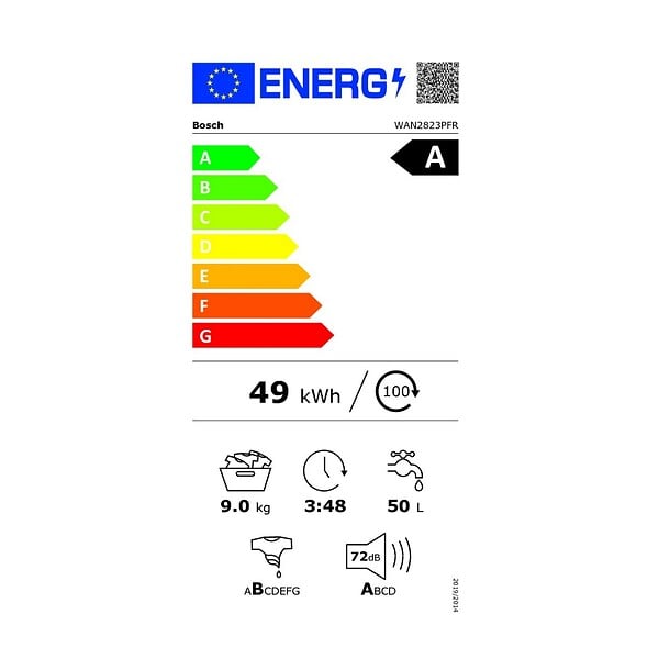 BOSCH - Lave-linge Frontal 9kg 1400 Tours/min - WAN2823PFR - large