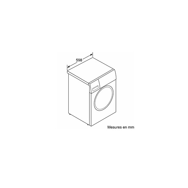 BOSCH - Lave-linge Frontal 8kg 1200 Tours/min - WGE03207FR - large