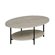 HABITAT ET JARDIN - Table basse en bois "Elis" - 90 x 60 x 36 cm - Travertin - vignette