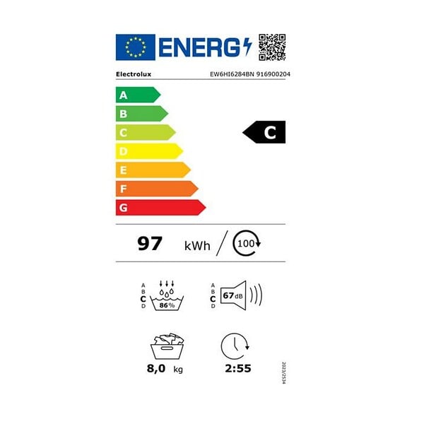 ELECTROLUX - Sèche-linge Pompe à Chaleur 8kg 118l 700w - EW6HI6284BN - large