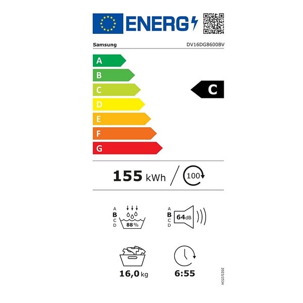 SAMSUNG - Séche-linge Pome à Chaleur 68cm 16kg - DV16DG8600BV - large