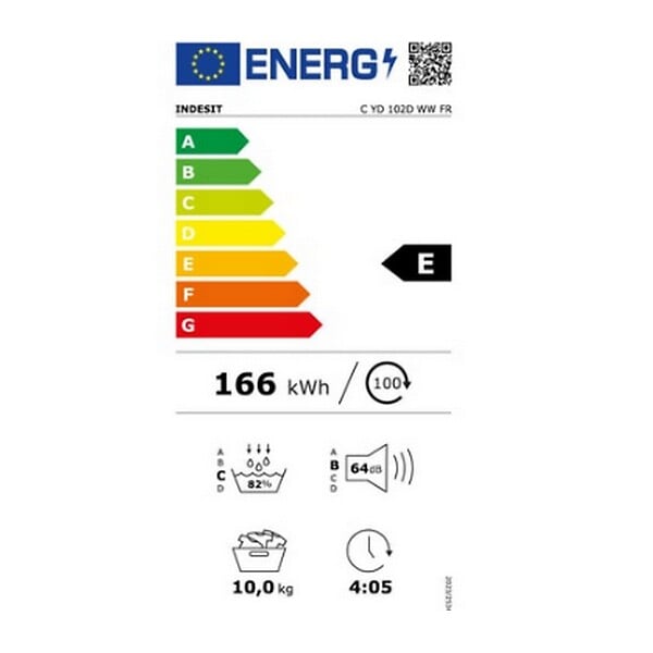 INDESIT - Sèche-linge Pompe à Chaleur 60cm 10kg - CYD102DWWFR - large