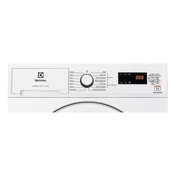 ELECTROLUX - Sèche-linge Pompe à Chaleur 60cm 8kg Blanc - EDHF2804DC - large