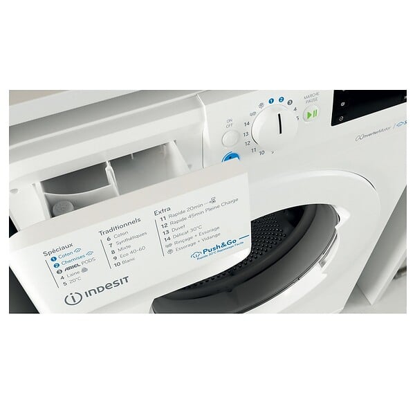 INDESIT - Lave-linge Frontal 8kg 1200 Tours/min - BWE8127XWVFR - large