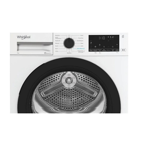 WHIRLPOOL - Sèche-linge Pompe à Chaleur 60cm 8kg Blanc - CWD84MWBSFR - large