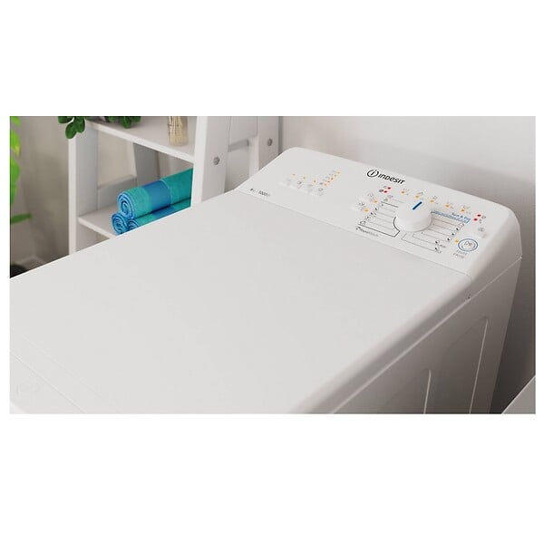 INDESIT - Lave-linge Top 6kg 1000 Tours/min - BTWL60400EUN - large