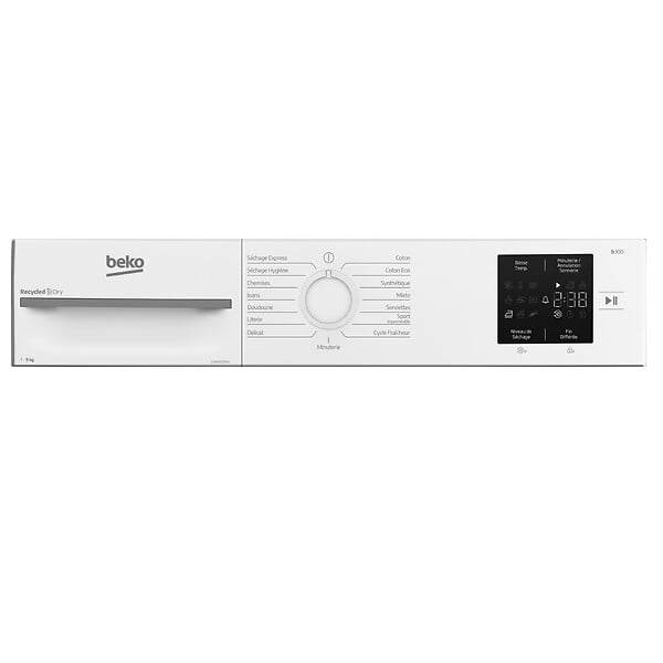 BEKO - Sèche-linge Pompe à Chaleur 60cm 9kg Blanc - D3H19E01W - large