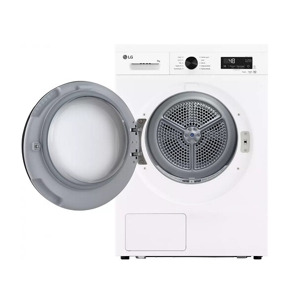 LG - Sèche-linge Pompe à Chaleur 60cm 9kg Blanc - RH9B15WH - large