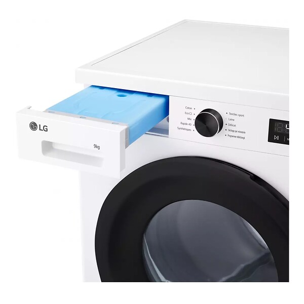 LG - Sèche-linge Pompe à Chaleur 60cm 9kg Blanc - RH9B15WH - large