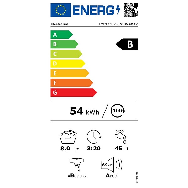 ELECTROLUX - Lave-linge Intégrable 8kg 1400 Tours/min - EW7F1482BI - large