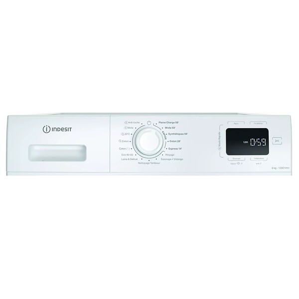 INDESIT - Lave-linge Frontal 6kg 1200 Tours/min - IM642MYTIMEFR1 - large