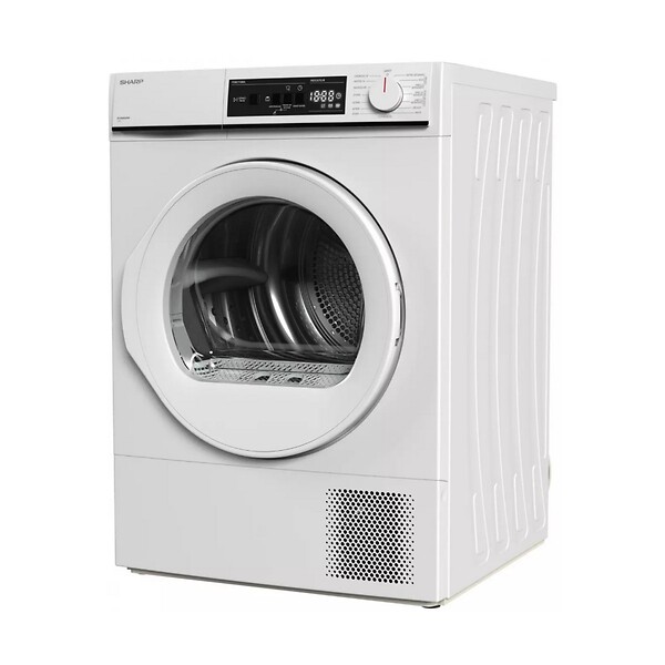 SHARP - Sèche-linge Pompe à Chaleur 60cm 10kg Blanc - KDNHA0S6GWE - large