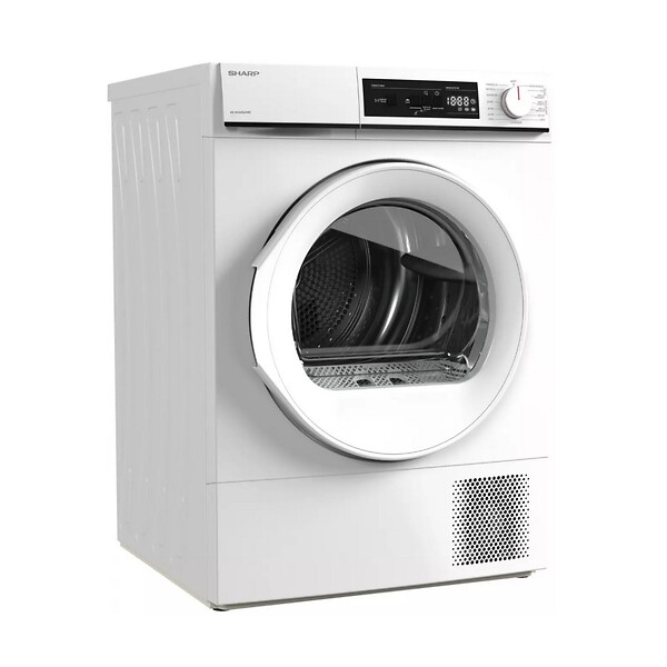 SHARP - Sèche-linge Pompe à Chaleur 60cm 10kg Blanc - KDNHA0S6GWE - large