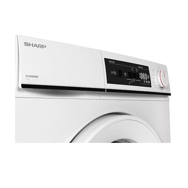 SHARP - Sèche-linge Pompe à Chaleur 60cm 10kg Blanc - KDNHA0S6GWE - large