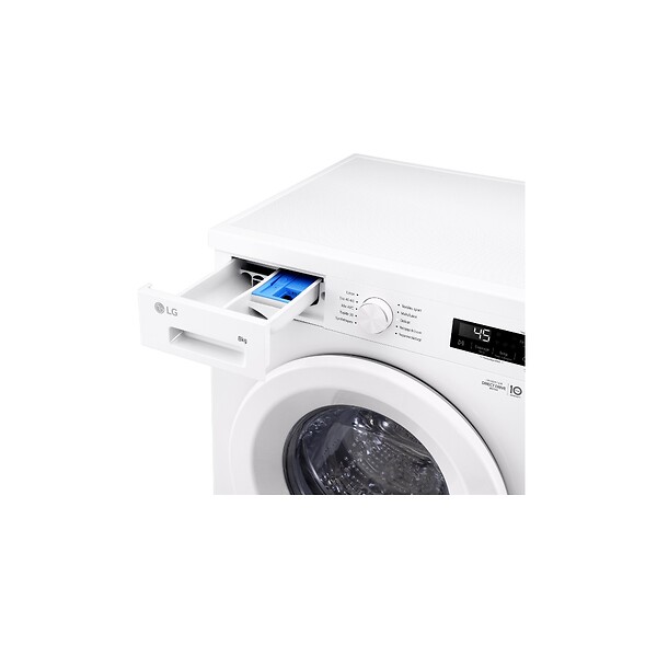 LG - Lave-linge Frontal 8kg 1400 Tours/min Blanc - F84B13WHS - large