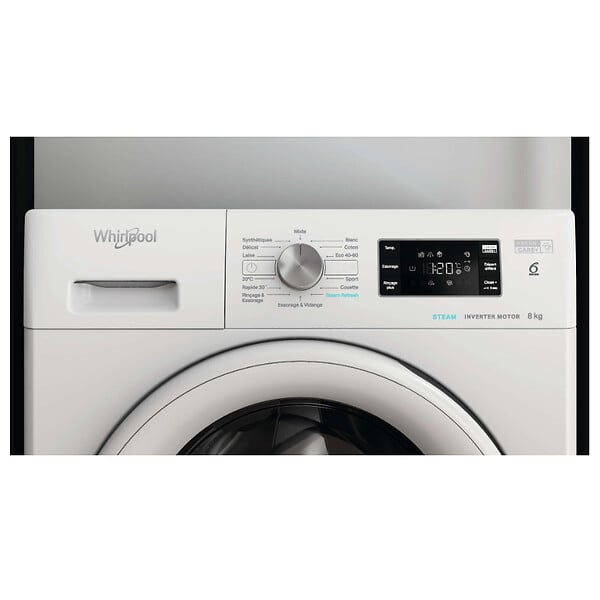 WHIRLPOOL - Lave-linge Frontal 8kg 1400 Tours/min - FFBS8469WVFR - large