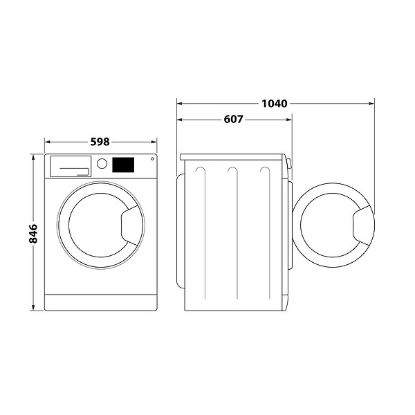 WHIRLPOOL - Sèche-linge Pompe à Chaleur 60cm 9kg Blanc - CWD93MWWSFR - large