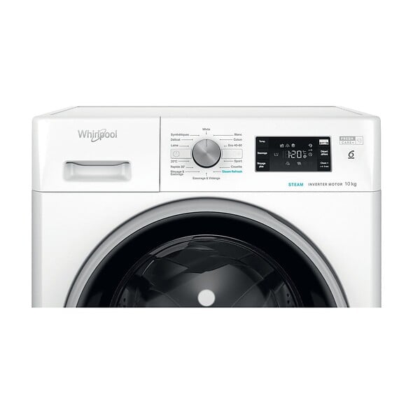 WHIRLPOOL - Lave-linge Frontal 10kg 1400 Trs/min - FFBR10489BSVFR - large