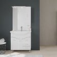 KIAMAMI VALENTINA - Meuble-Lavabo Salle De Bains 86 Cm, Miroir-Armoire Couleur Blanc - vignette