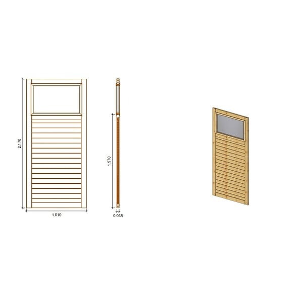 ALTANKA - Panneau pour pergola 1,01x2,17m - ALT15 - large