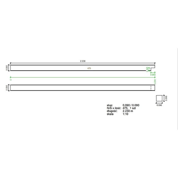 ALTANKA - Poteau pour pergola 90x90mm - ALT18 - large