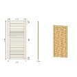 ALTANKA - Pergola de jardin 4.04x4.04m avec panneaux - traité - ALT133 - vignette