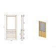 ALTANKA - Pergola de jardin 4.04x4.04m avec panneaux - traité - ALT126 - vignette