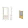 ALTANKA - Panneau pour pergola avec fenêtre 1,01x2,17m - ALT16 - vignette