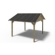 ALTANKA - Pergola de jardin 4.04x4.04m avec panneaux - traité - ALT127 - vignette