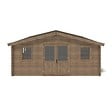 ALTANKA - Abri de jardin en bois - 34.8m2 - 5.9x5.9m - Traité - Ep. 45mm - Couleur: marron - DOM656 - vignette