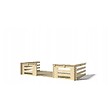 ALTANKA - Terrasse en bois avec balustrade pour abri en bois - 12m2 - 4m x 3m - couleur: naturel - DOM393 - vignette