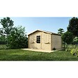 ALTANKA - Abri de jardin en bois - 12m2 - 4x3m - Ep. 28mm - Couleur: naturel - DOM137 - vignette