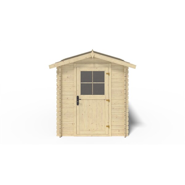 ALTANKA - Abri de jardin en bois - 4.75m2 - 1.9x2.5m - Ep. 28mm - Couleur: naturel - DOM594 - large