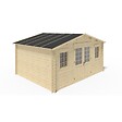 ALTANKA - Abri de jardin en bois - 20m2 - 5x4m - Ep. 40mm - Couleur: naturel - DOM598 - vignette