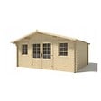 ALTANKA - Abri de jardin en bois - 19.2m2 - 4.8x4m - Ep. 40mm - Couleur: naturel - DOM370 - vignette