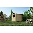 ALTANKA - Abri de jardin en bois - 5.7m2 - 1.9x3m - Ep. 28mm - Couleur: naturel - DOM662 - vignette