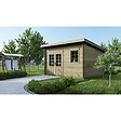 ALTANKA - Abri de jardin en bois - 16m2 - 4x4m - Traité - Ep. 40mm - Couleur: vert - DOM716 - vignette