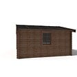 ALTANKA - Abri de jardin en bois - 20m2 - 5x4m - Traité - Ep. 45mm - Couleur: marron - DOM376 - vignette
