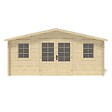 ALTANKA - Abri de jardin en bois - 21.42m2 - 5.1x4.2m - Ep. 34mm - Couleur: naturel - DOM746 - vignette