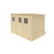 ALTANKA - Abri de jardin en bois 4.86 m2 - 2.7x1.8 m - Couleur: naturel - DOM421 - vignette